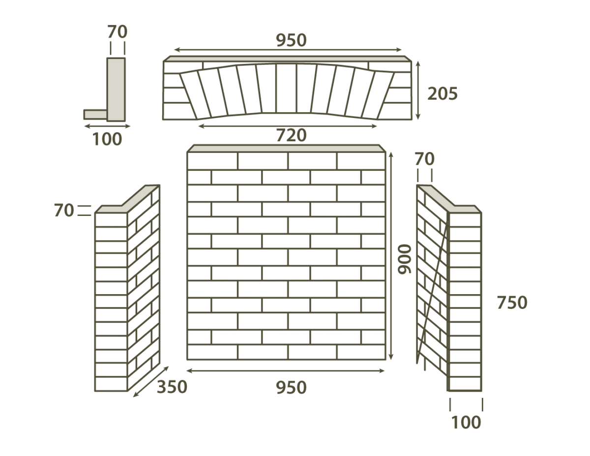 Brick Chamber with front Returns & Arch - Image 4
