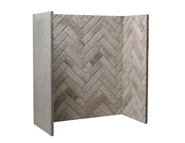 Ice Grey Herringbone Chamber